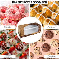 MT Products Brown Print Bakery Boxes - 9