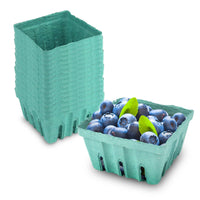 MT Products Green Vented Produce Berry Basket