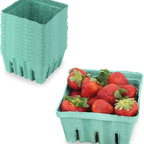 MT Products Green Vented Produce Berry Basket