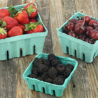 MT Products Green Vented Produce Berry Basket
