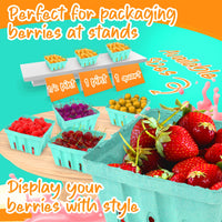 MT Products Green Vented Produce Berry Basket